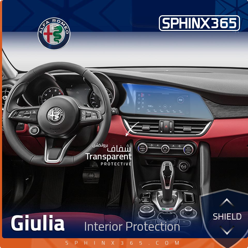 Alfa Romeo Giulia 2016-2024 Interior Protection Kit | Pre-cut Film - Sphinx365.com