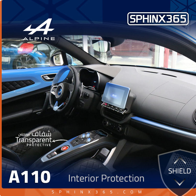 Alpine A110 2018-2024 Interior Protection Kit | Pre-cut Film - Sphinx365.com