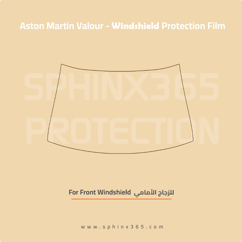 Windshield protection for Aston Martin Valour