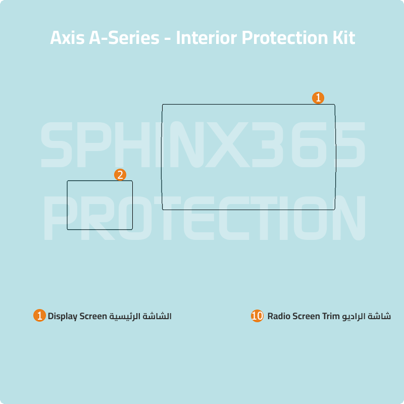 Axis A20 2024 A-Series Interior Protection Kit ٠ Marine | Pre-cut Film - Sphinx365.com
