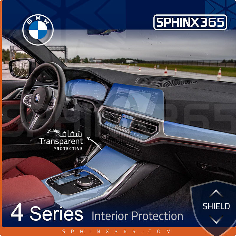 BMW 4 Series 2023-2021 Interior Protection Kit | Pre-cut Film - Sphinx365.com