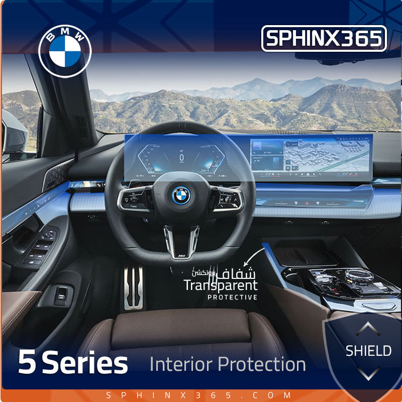 BMW 5 Series 2025-2024 Interior Protection Kit | Pre-cut Film - Sphinx365.com