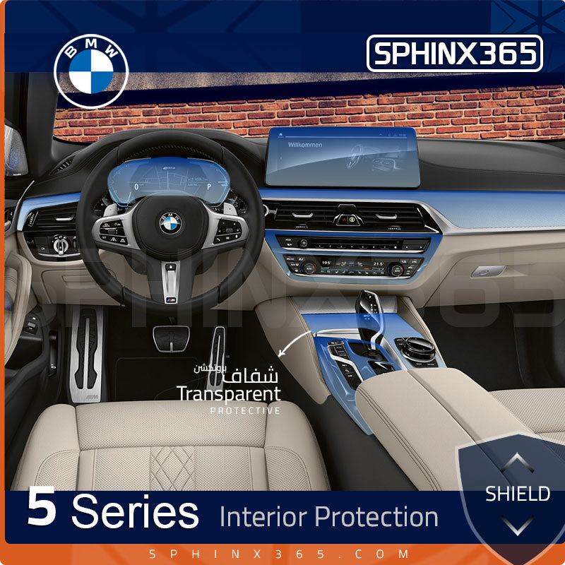 BMW 5 Series 2023-2019 Interior Protection Kit | Pre-cut Film - Sphinx365.com