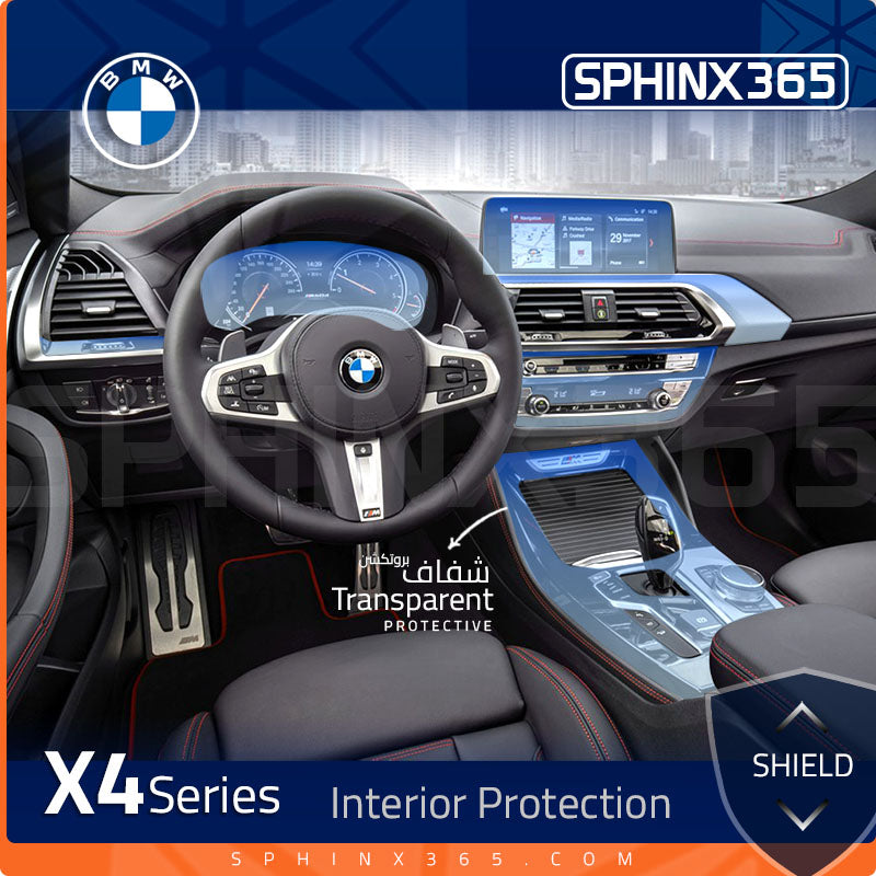 BMW X4 2025-2022 Interior Protection Kit | Pre-cut Film - Sphinx365.com