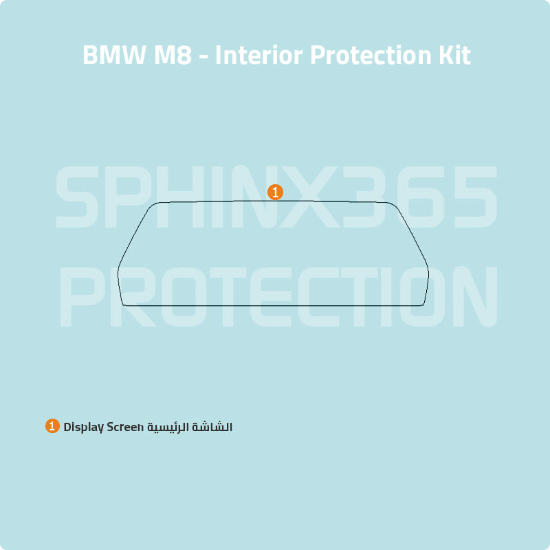 BMW M8 2025-2021 Interior Protection Kit | Pre-cut Film - Sphinx365.com