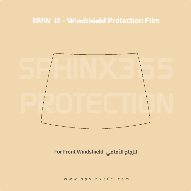 Windshield protection for BMW iX
