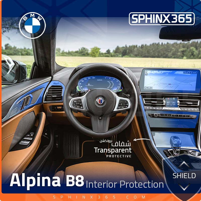 BMW Alpina B8 2025-2022 Interior Protection Kit | Pre-cut Film - Sphinx365.com