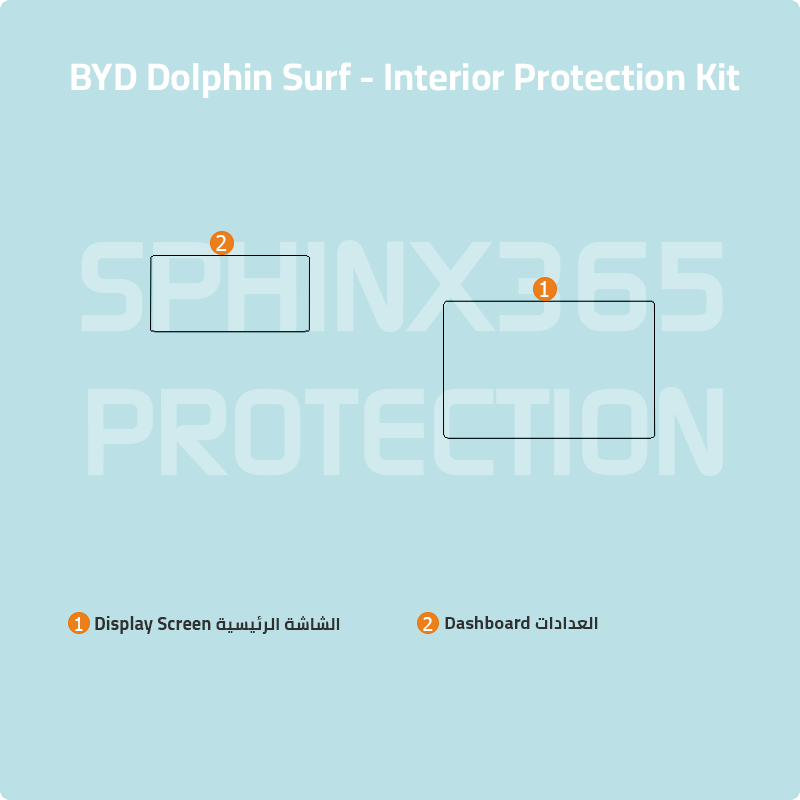 BYD Dolphin Surf 2025-2026 Interior Protection Kit | Pre-cut Film