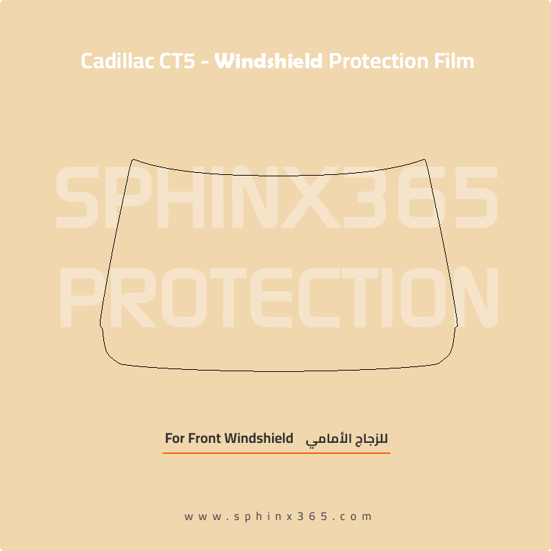 Precut Windshield protection for Cadillac_CT5_2020-2026