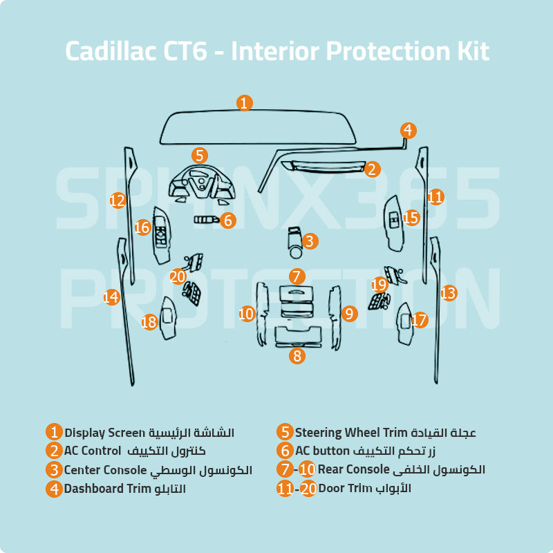 interior protection for Cadillac CT6