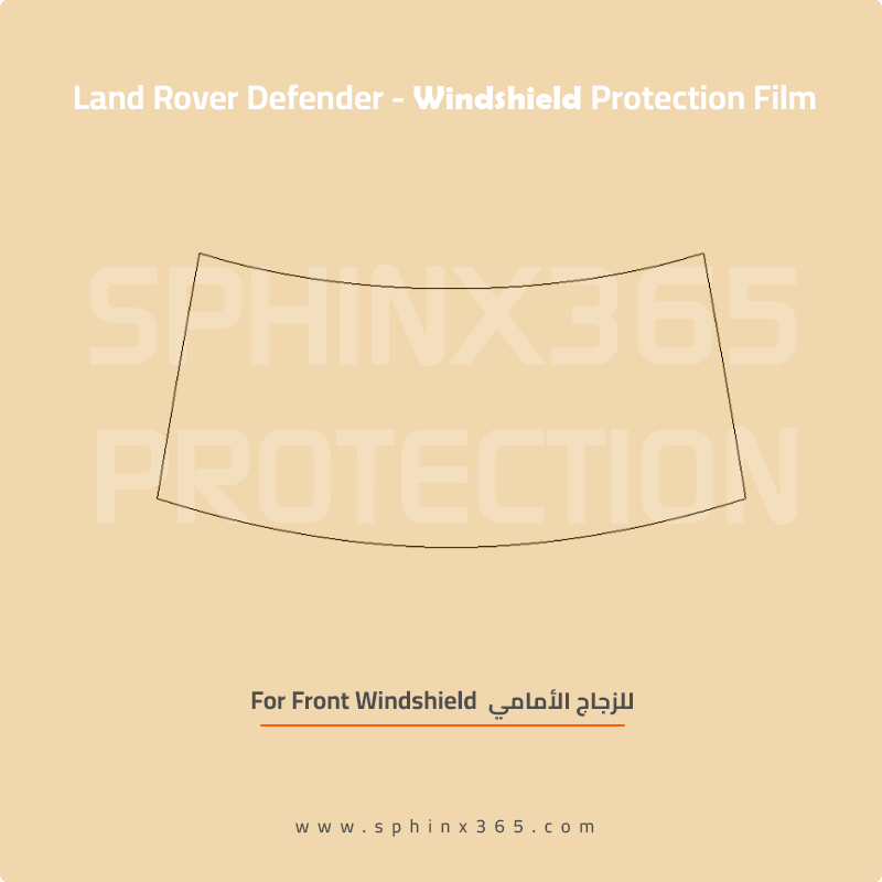 Precut Windshield protection for Land_Rover_Defender_2020_2025