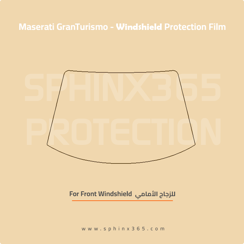Precut Windshield protection for Maserati_GranTurismo_2024-2025