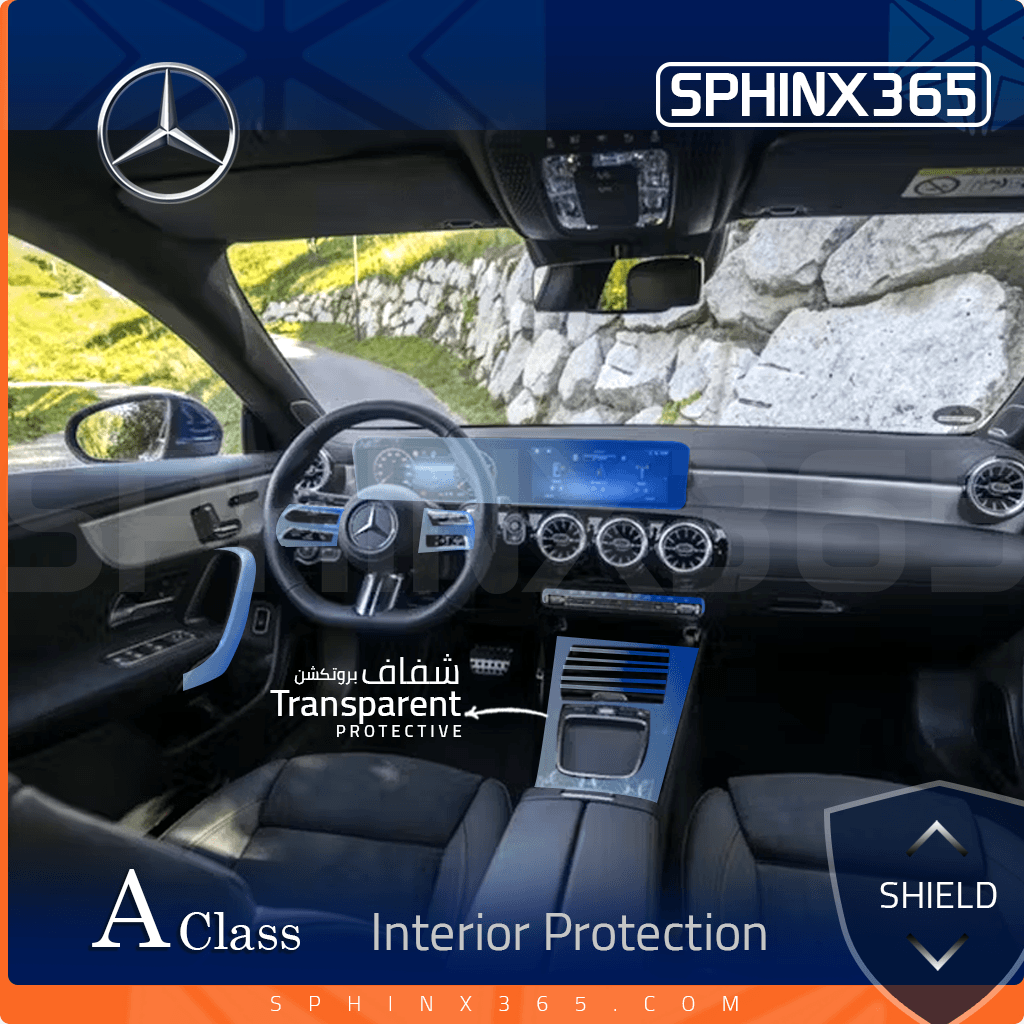 Mercedes_A_CLASS_2024 interior protection kit - precut film
