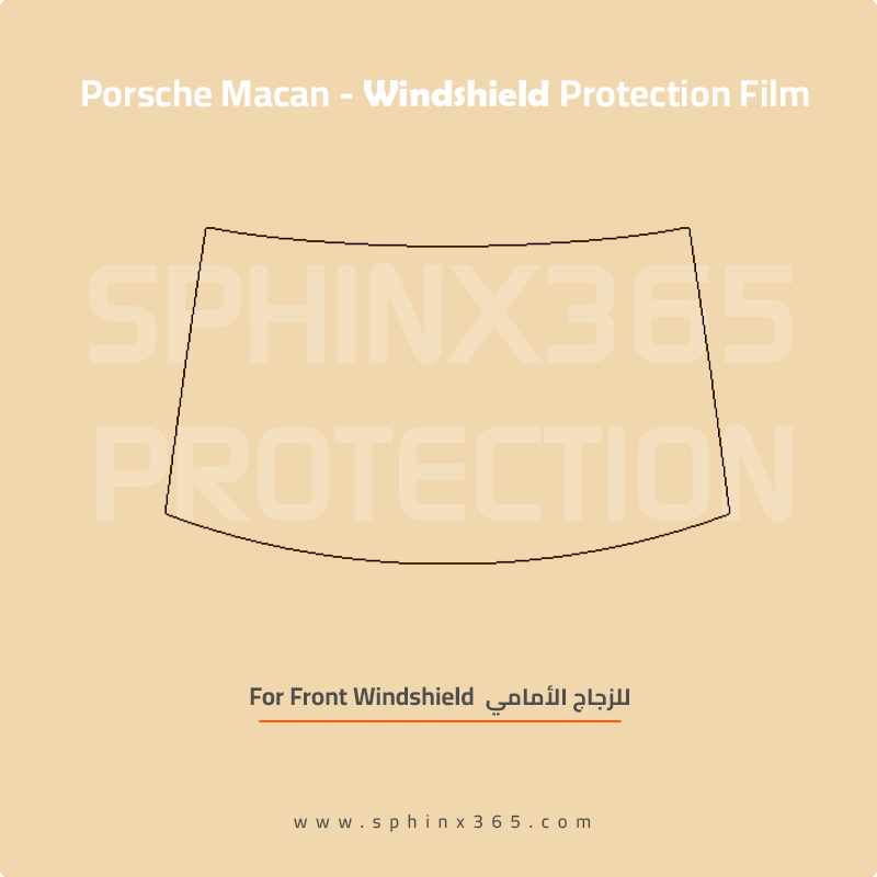 Precut Windshield protection for Porsche_Macan_2019_2025