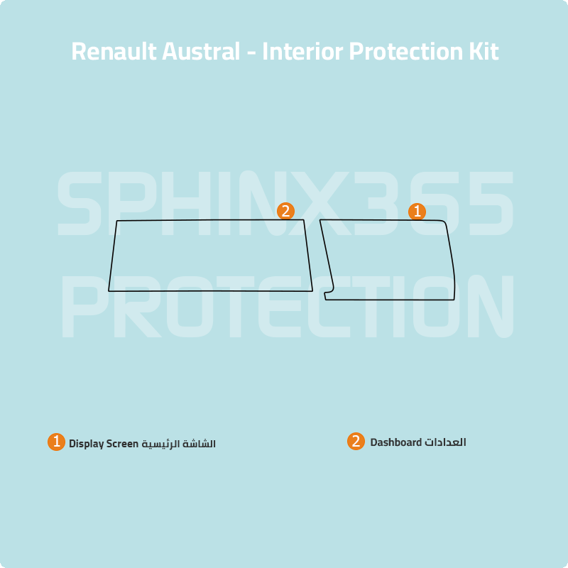 Renault Austral 2026-2024 Interior Protection Kit | Pre-cut Film