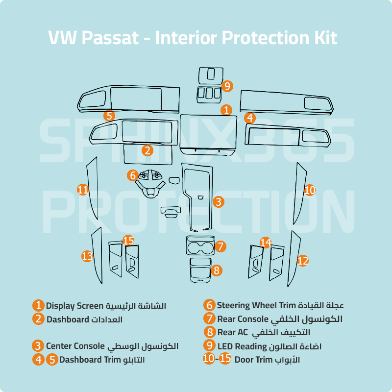 precut interior protection for volkswagen 2025-2025
