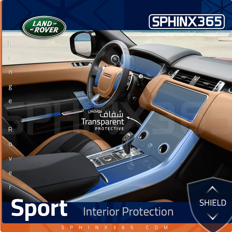 Sphinx 365 land Rover Sport precut interior protection kit