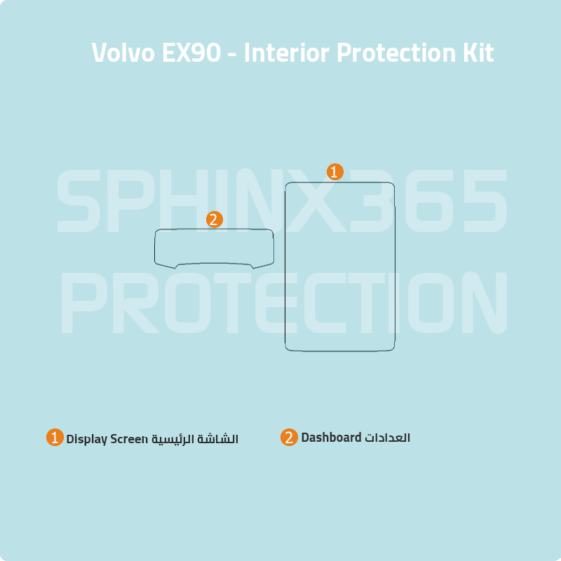 Volvo EX90 2026-2025 Interior Protection Kit | Pre-cut Film