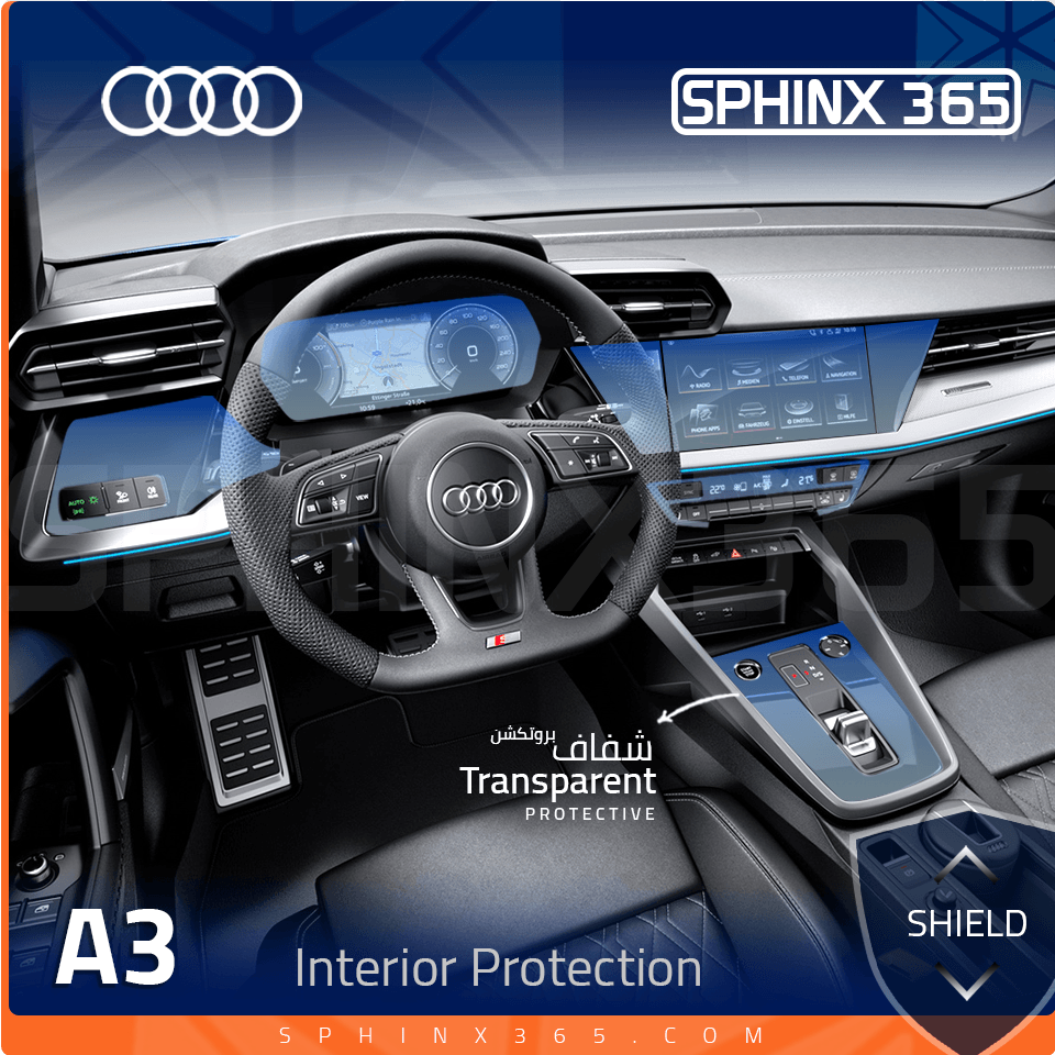 Audi A3 2020-2024 Interior Protection Kit | Pre-cut Film - Sphinx365.com