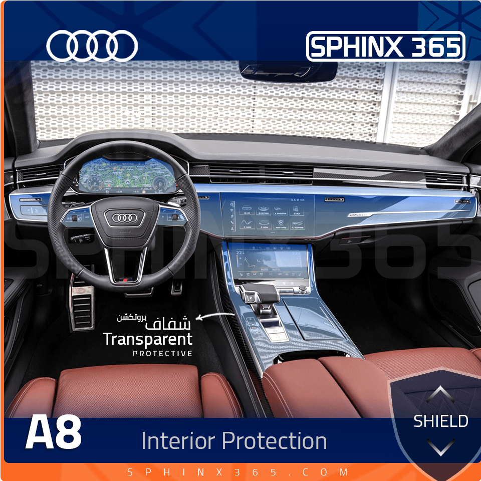 Audi A8 2019-2024 Interior Protection Kit | Pre-cut Film - Sphinx365.com