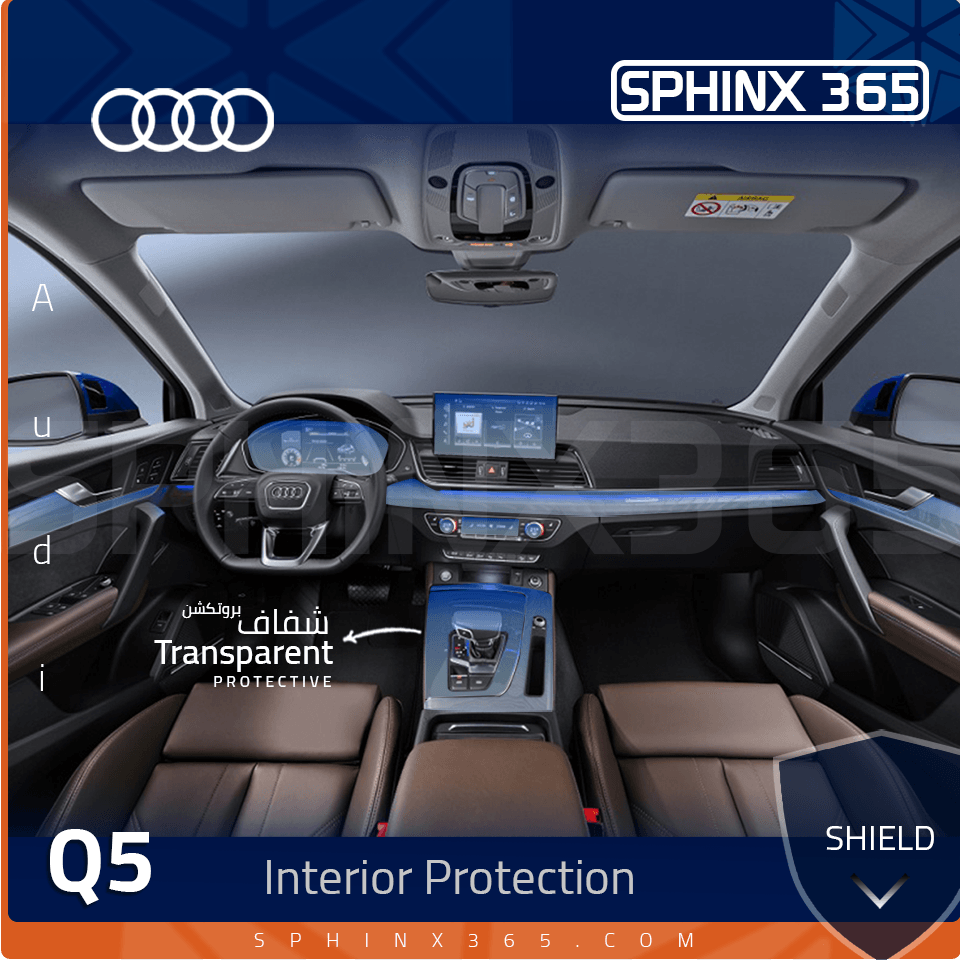 Audi Q5 2021 - 2024 Type2 Interior Protection Kit | Pre-cut Film - Sphinx365.com