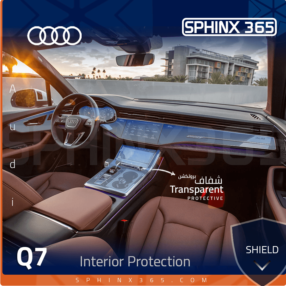 Audi Q7 2025-2020 Interior Protection Kit | Pre-cut Film - Sphinx365.com