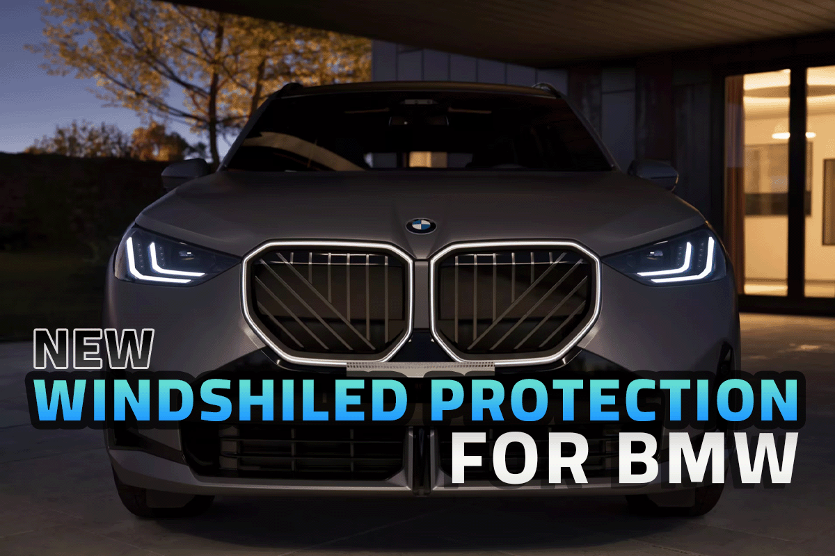 Windshield protection for BMW