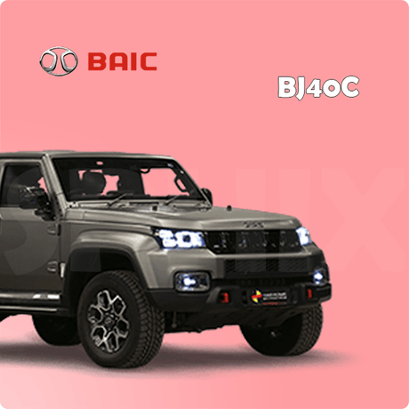 Complete Baic BJ40C car protection kit by Sphinx365 – includes interior film, exterior paint protection, headlight covers, window tint, and premium accessories – anti-scratch, self-healing, anti-yellowing, smooth-touch, removable TPU material.