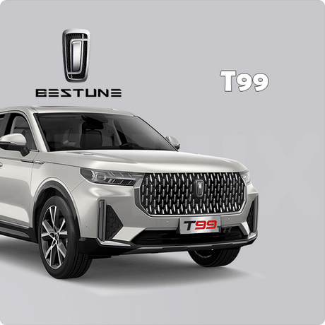 Complete Bestune T99 car protection kit by Sphinx365 – includes interior film, exterior paint protection, headlight covers, window tint, and premium accessories – anti-scratch, self-healing, anti-yellowing, smooth-touch, removable TPU material.