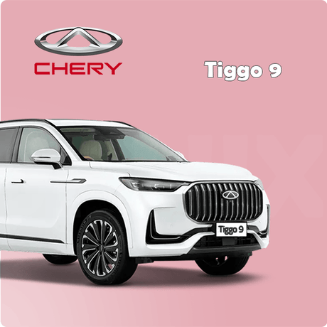 Complete Chery Tiggo 9 car protection kit by Sphinx365 – includes interior film, exterior paint protection, headlight covers, window tint, and premium accessories – anti-scratch, self-healing, anti-yellowing, smooth-touch, removable TPU material.
