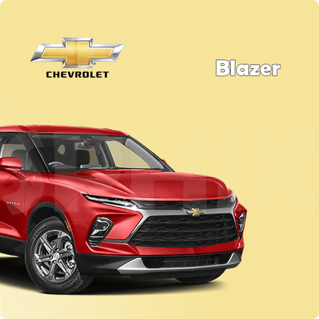 Complete Chevrolet Blazer car protection kit by Sphinx365 – includes interior film, exterior paint protection, headlight covers, window tint, and premium accessories – anti-scratch, self-healing, anti-yellowing, smooth-touch, removable TPU material.
