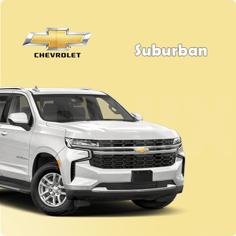 Complete Chevrolet Suburban car protection kit by Sphinx365 – includes interior film, exterior paint protection, headlight covers, window tint, and premium accessories – anti-scratch, self-healing, anti-yellowing, smooth-touch, removable TPU material.
