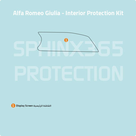 Sphinx365 Alfa Romeo Giulia precut interior protection kit