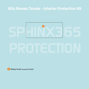 Alfa Romeo Tonale 2023-2024 Interior protection Kit | Pre-cut Film - Sphinx365.com