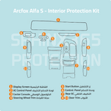 Arcfox Alfa S 2021-2026 Interior Protection Kit | Pre-cut Film