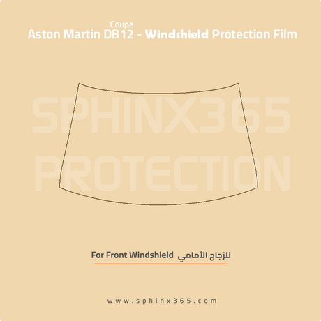 Windshield protection for Aston Martin DB12 Coupe