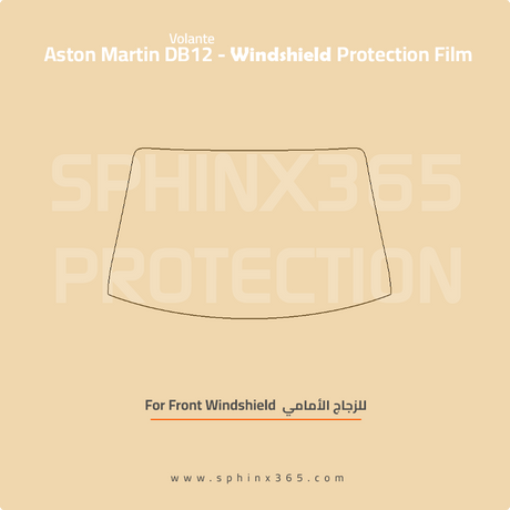 Windshield protection for Aston Martin DB12 Volante