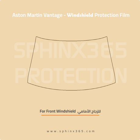 Windshield protection for Aston Martin Vantage