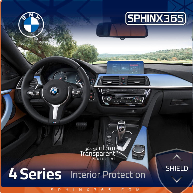 BMW 4 Series 2019-2020 Interior Protection Kit | Pre-cut Film - Sphinx365.com