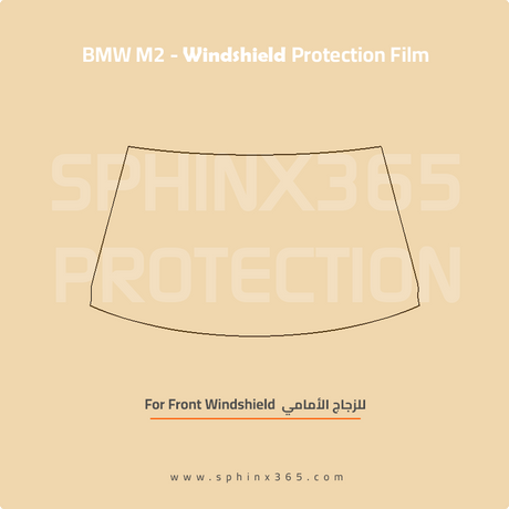 Windshield protection for BMW M2