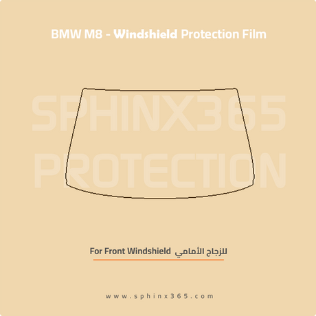 Windshield protection for BMW M8