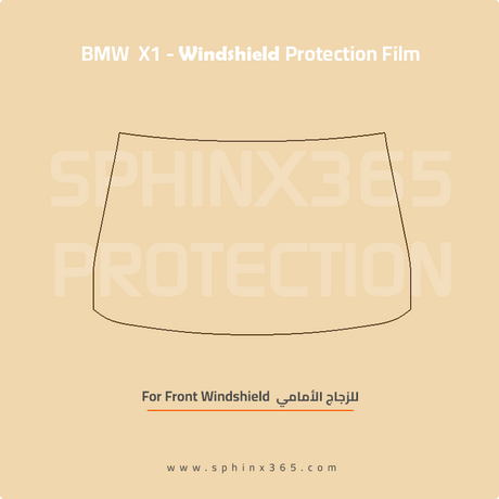 Windshield protection for BMW X1