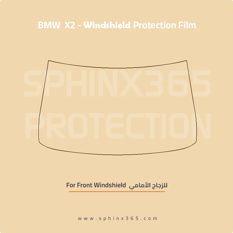 Windshield protection for BMW X2