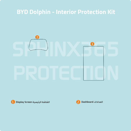 BYD Dolphin 2025 Interior Protection Kit | Pre-cut Film - Sphinx365.com