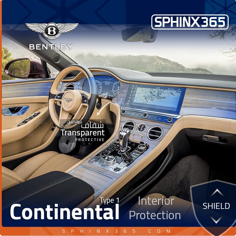 Bentley Continental GT 2024-2020 Interior Protection Kit | Pre-cut Film - Sphinx365.com