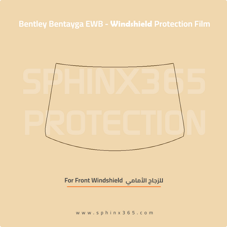 Precut Windshield protection for Bentley Bentayga 2023-2026
