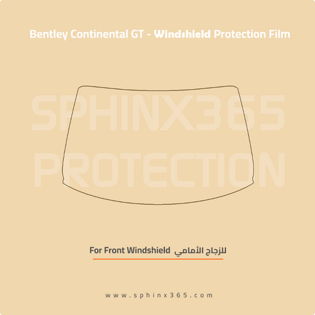Precut Windshield protection for Bentley_Continental_GT_2023-_2025 