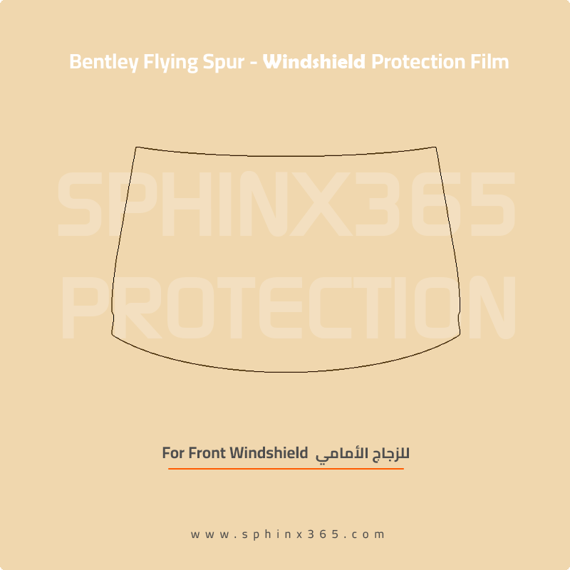 Precut Windshield protection for Bentley_Flying_Spur_2021-2025