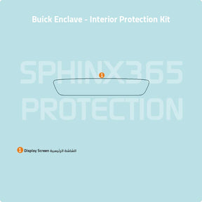Car interior protection for Buick Enclave 2025-2026 by Sphinx365, precut car film kits online, anti-scratch, self-healing.