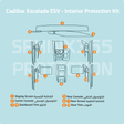 Car interior protection for Cadillac Escalade ESV , precut film